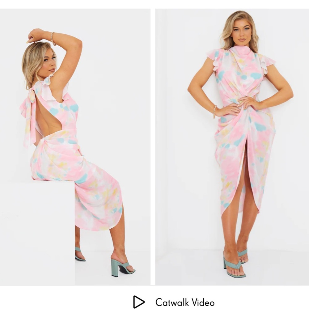 Plt Pink tie dye dress